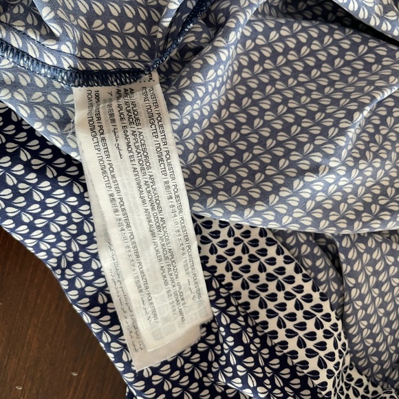 MANGO Navy and White Leaf Print Romper - Picture 11 of 11